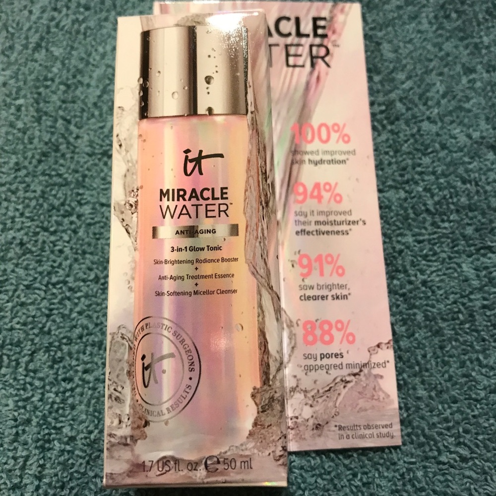 it cosmetics miracle water firm!! Last chance